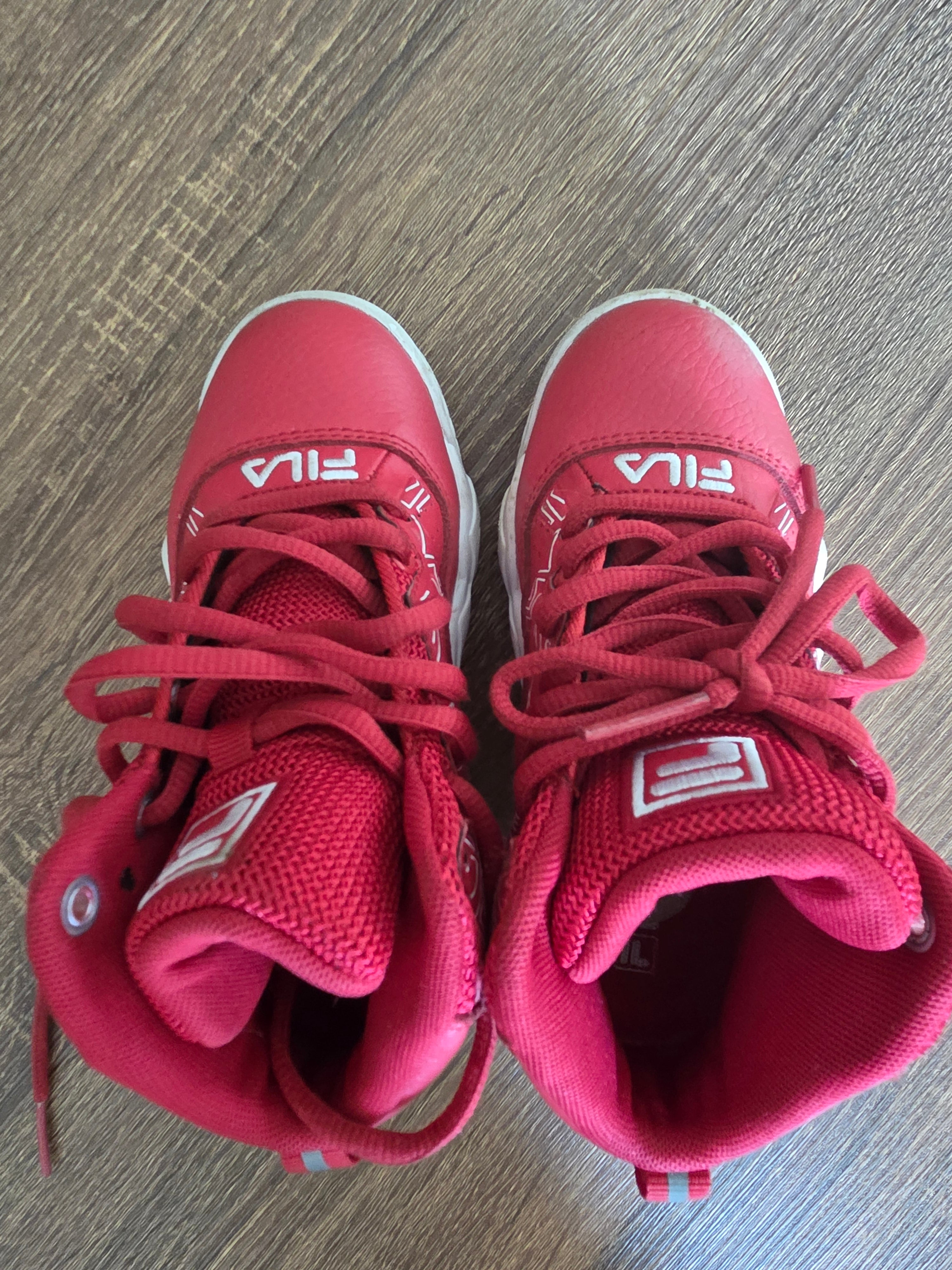 Red & White - KID FILA MB NIGHT WALK - Size 12 * KIDS