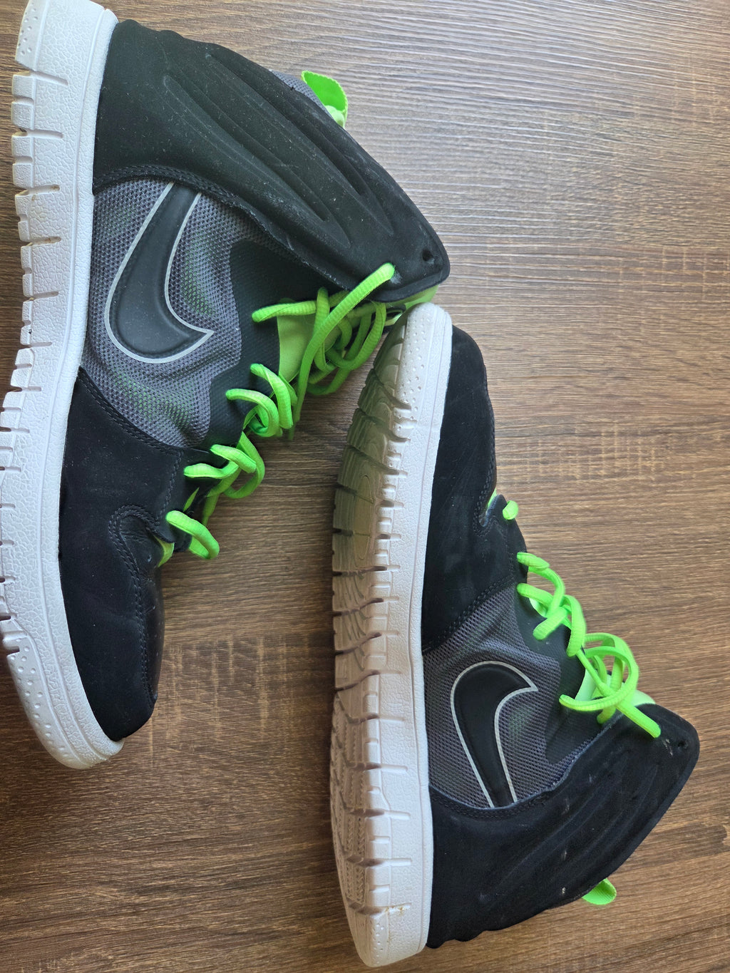 " Black Lime " - NIKE DUNK HIGH FREE - Size 11*