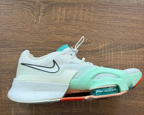 White with Teal - NIKE AIR ZOOM - Size 11*