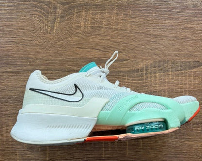 White with Teal - NIKE AIR ZOOM - Size 11*