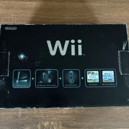 Wii Bundle w/ Original Box  ( + Wii Sports & Wii Resort )