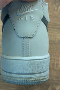 White with Gray logo - NIKE AIR - Size 11