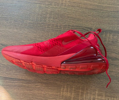 " Triple University Red " NIKE AIR MAX 270 - Size 12*