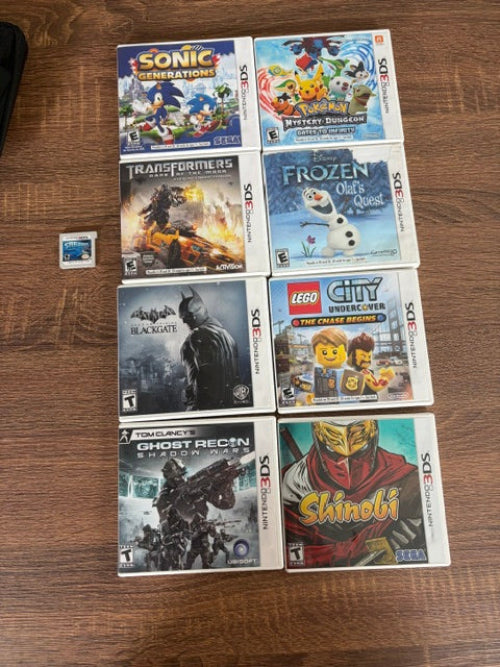 Nintendo 3DS Lite Bundle - w/ 9 Games including SHINOBI!