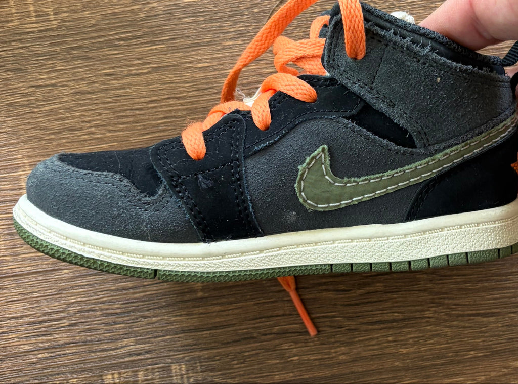 " Anthracite Light Olive " - NIKE AIR JORDAN 1 MID SE CRAFT - Size 10 C * KIDS
