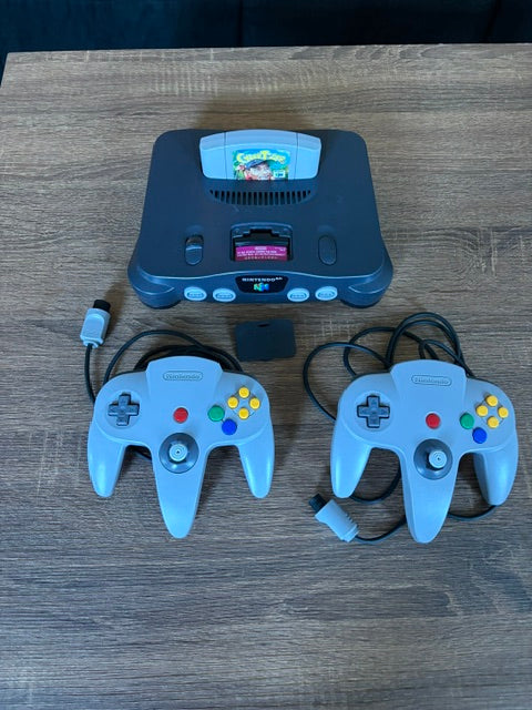 Nintendo 64 Bundle w/ 2 Controllers & 1 Game!