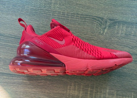 " Triple University Red " NIKE AIR MAX 270 - Size 12*