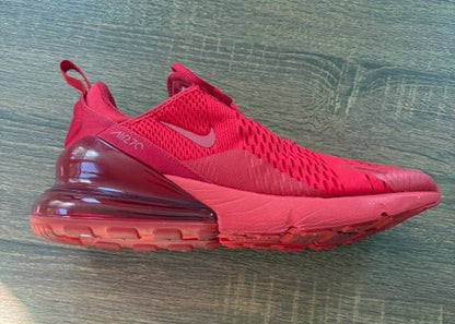 " Triple University Red " NIKE AIR MAX 270 - Size 12*