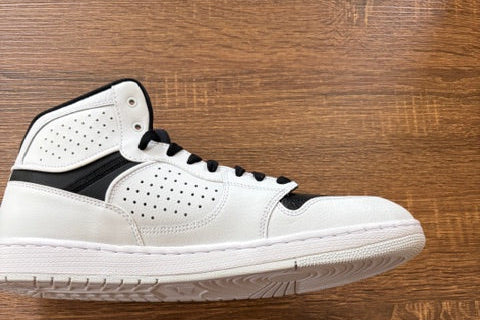 White with Black - AIR JORDANS - Size 11.5*