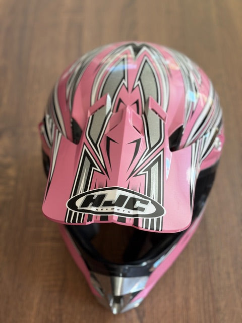 PINK MOTORCROSS HELMET - Size L