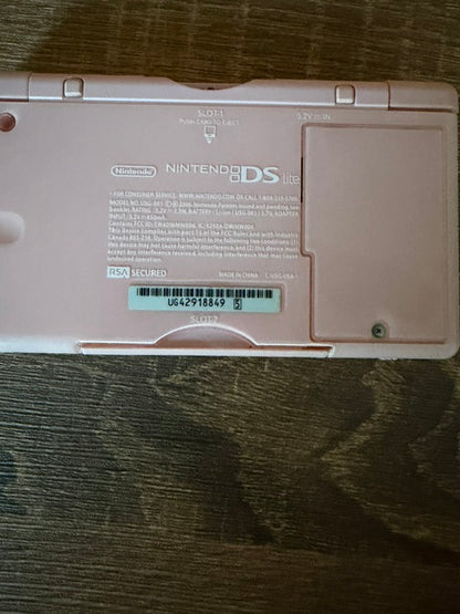 Pink Nintendo DS Lite W/ 3 Games!