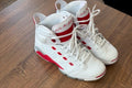 White with Red - AIR JORDAN - Size 10.5*