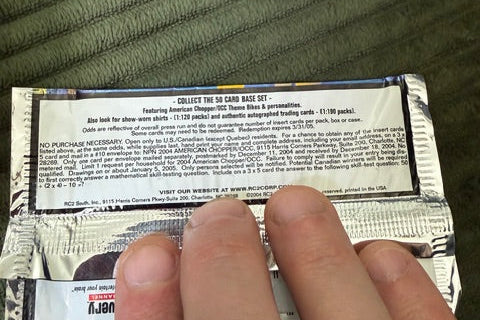 American Chopper Collectable cards