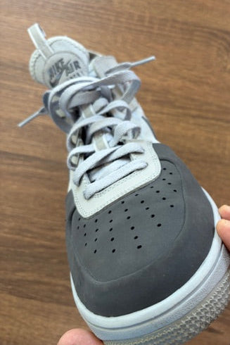 White with Gray logo - NIKE AIR - Size 11