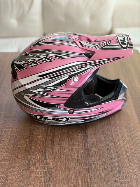 PINK MOTORCROSS HELMET - Size L