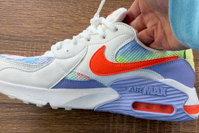 White with Purple, & Orange / Multicolor - NIKE AIR MAX - Size 11*