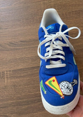 "Los Angeles Patched Up " - NIKE AIR FORCE 1's - Size 12*