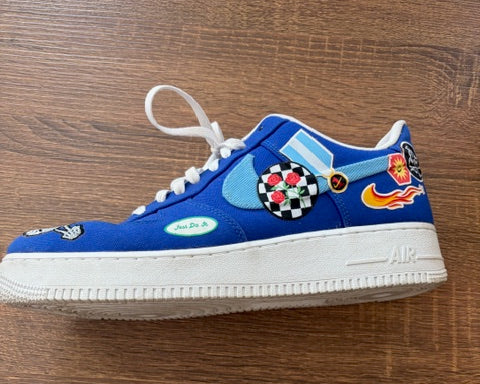 "Los Angeles Patched Up " - NIKE AIR FORCE 1's - Size 12*