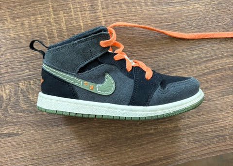 " Anthracite Light Olive " - NIKE AIR JORDAN 1 MID SE CRAFT - Size 10 C * KIDS