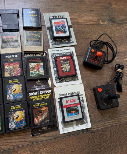 Atari Bundle - w/ 4 Controllers (2 joysticks), & 37 Games!