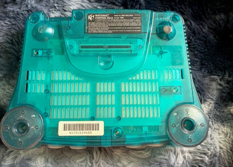 Nintendo 64 - Funtastic Ice Blue Bundle * w/ 1 OEM expansion (red) pack